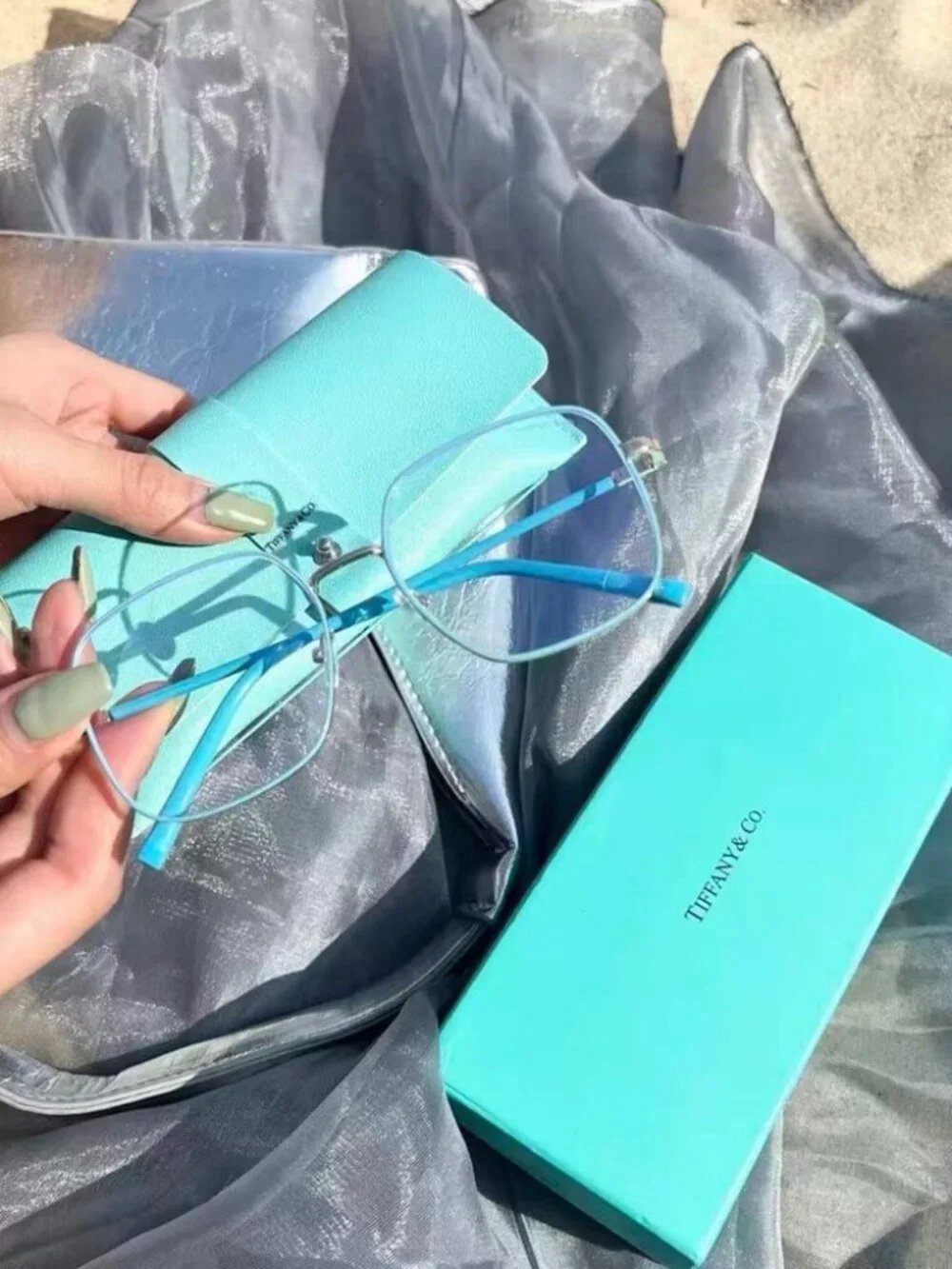 Tiffany Minimalist Blue Frame Eyewear